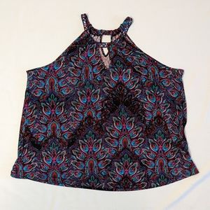 Size 26 Sequined boho tank top Lane Bryant summer